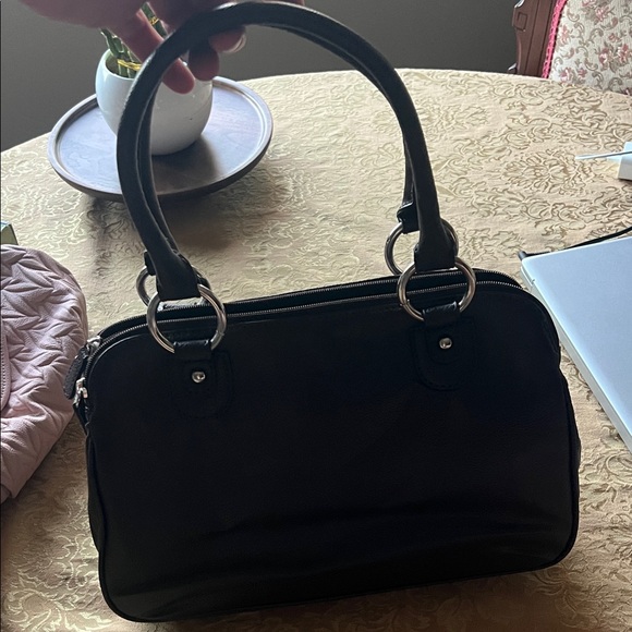 Naturalizer Dark Brown Leather Shoulder Bag - Picture 3 of 9